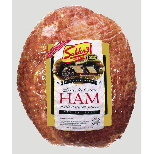 Made with fresh, quality ingredients, whole muscle parts, and a  family-heritage blend of seasonings, Sahlen's premium pre-sliced deli meat,  including Smokehouse Ham and Bologna now come pre-sliced in 12OZ and 24OZ  packages